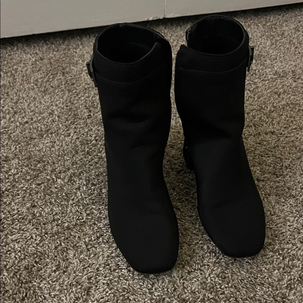 Unisa Black Ankle Boots for Women